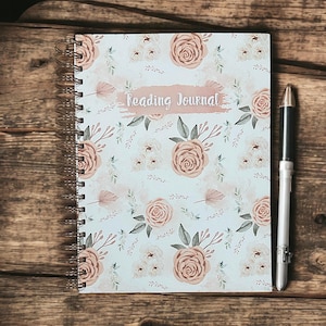 Reading journal, book journal, book review journal, book tracker journal