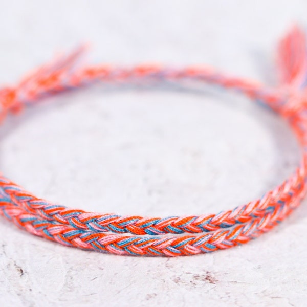 Braided Bracelet with lucky knots, simple string bracelet,braided bracelet, colorful bracelet, UNISEX , protection, destiny, yoga
