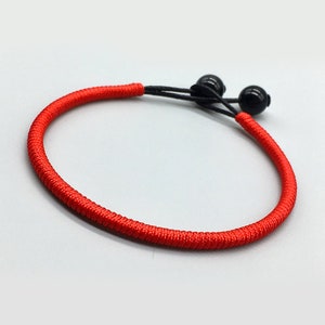 Red Bracelet Handmade Buddhist Tibetan Braided bracelet for men and women, braided rope bracelet, lucky knots bracelet, yoga and meditation.