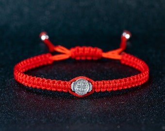 Pulsera San Benito para mujer y hombre, amuleto de la suerte San Benito, pulsera de protección, regalo para mujer.