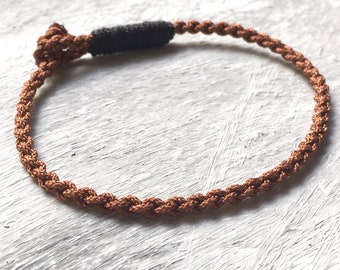 Handmade Buddhist Thin Tibetan Braided Lucky Knots Bracelet, original design, braided bracelet with Tibetan knots, kabbalah bracelet