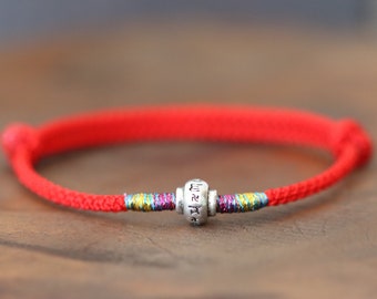 Mens Womens Tibetan Braided Bracelet handmade, OM mani PADME HUM, tibetan braided bracelet, protection, happiness, luck bracelet,