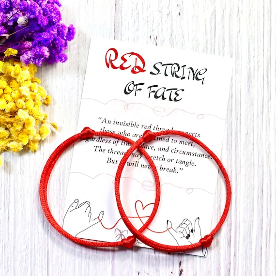 2 X Red String of Fate Couple Bracelet Red String Matching Red Bracelet  Kabbalah Lucky Bracelet Red Thread of Fate -  Hong Kong