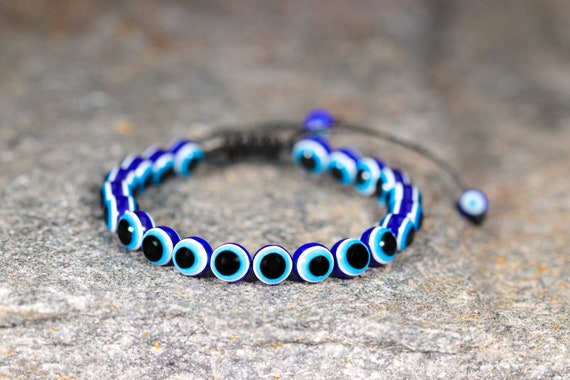 Blue Turquoise Nazar Evil Eye Turkish Beads Anklet & Gift Bag -  Hong  Kong