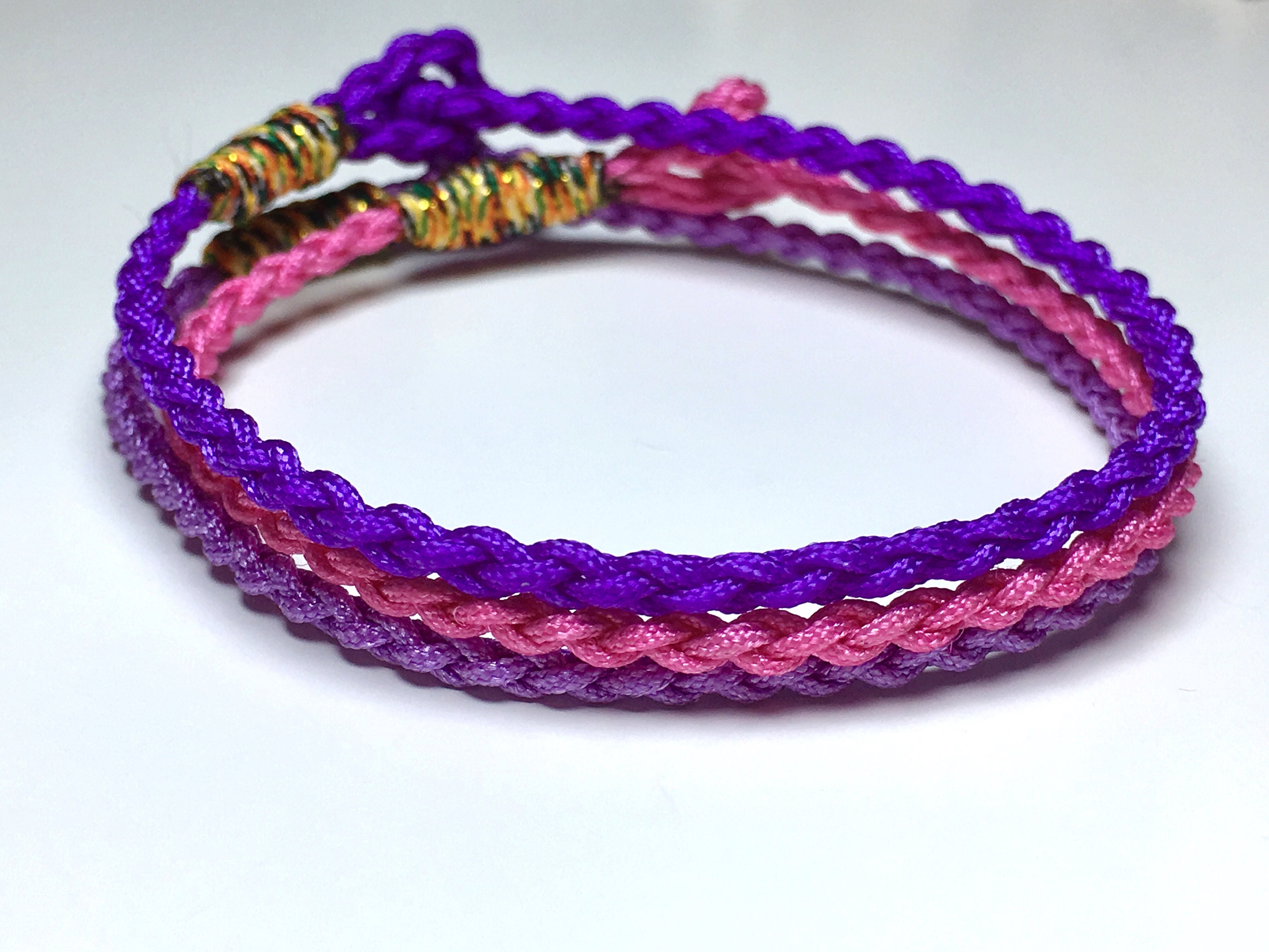 Tibetan Buddhist Lucky Knots Bracelet Original Design | Etsy