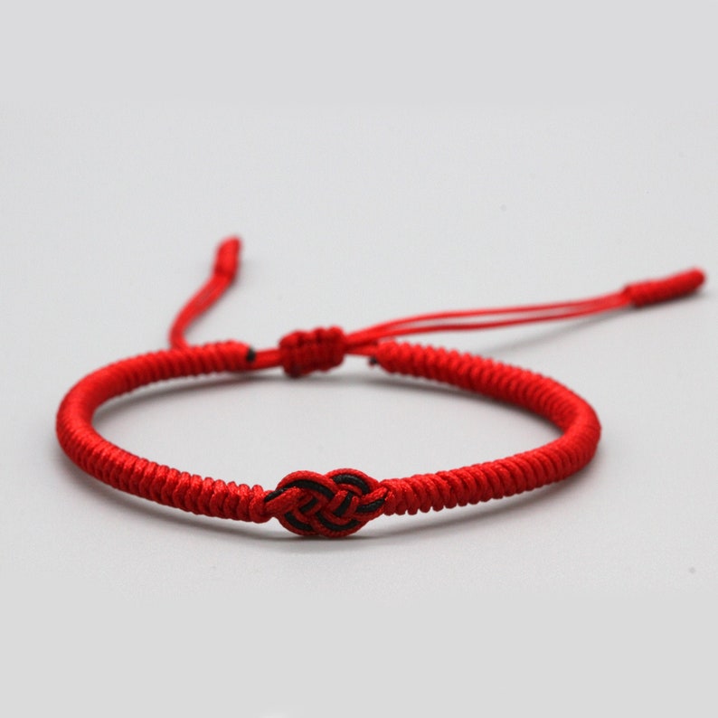 Tibetan Buddhist Handmade Lucky Rope Knots Bracelet / Mens Etsy