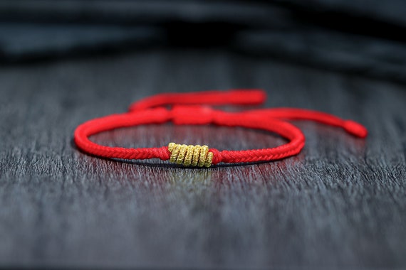 Red string buddhist Tibetan Braided bracelet for men and women, braided rope bracelet, lucky knots bracelet, yoga and meditation bracelet.