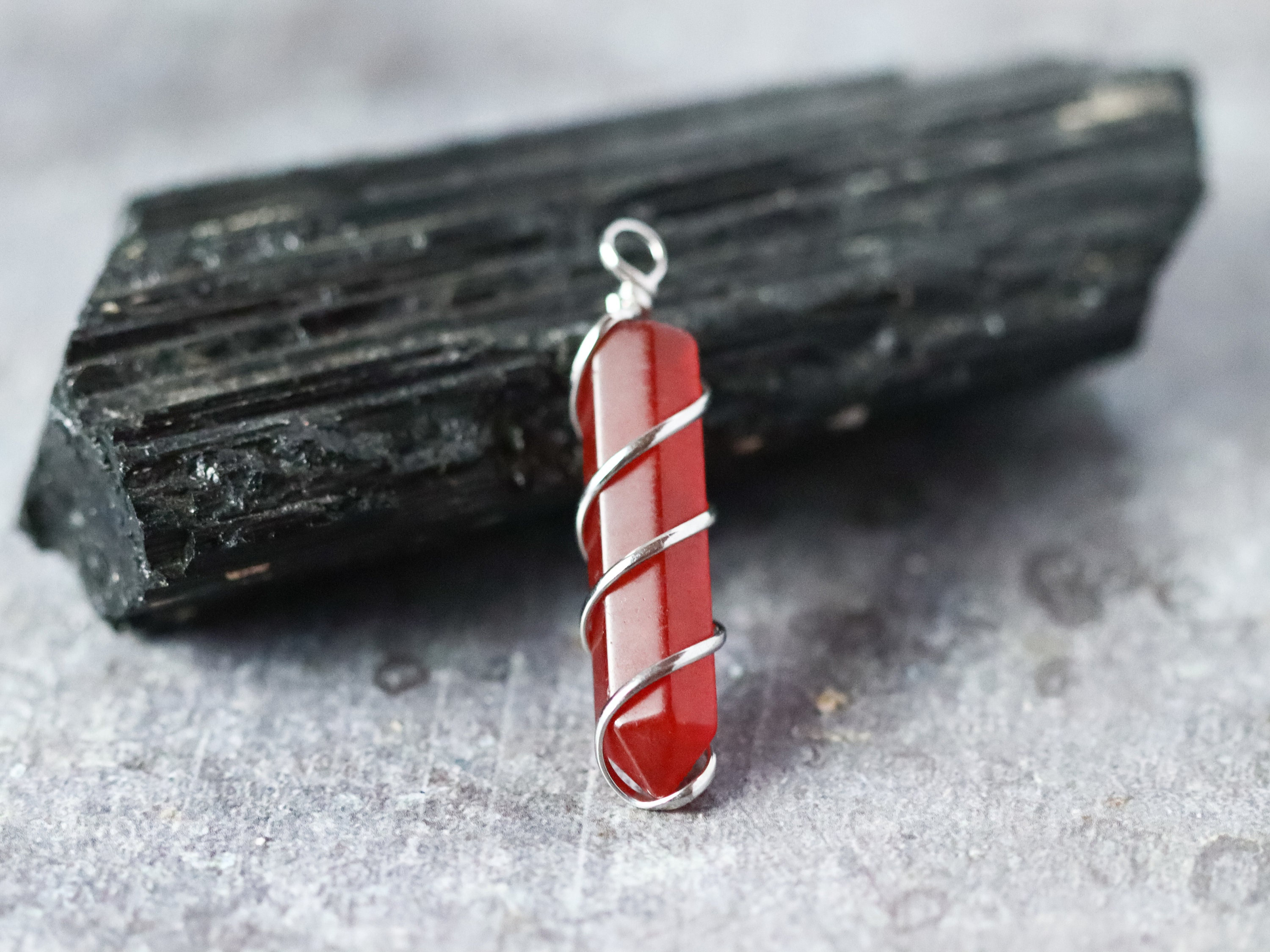 Natural Raw Carnelian necklace , Natural handmade Wire Wrapped Carnelian necklace pendant  genuine gemstone crystal point healing