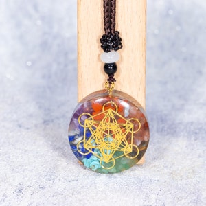 Orgonite Hanger Metatron, Ketting Meditatie Handgemaakte Hangers Bescherming, Yoga