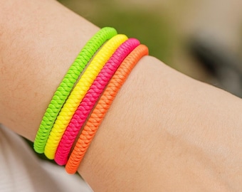 Buddhist Bracelets Neon Set | Sliding Knot Cord