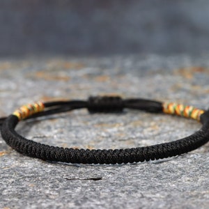 Handmade Buddhist Tibetan Braided bracelet for men and women, braided thread bracelet, lucky knots bracelet, yoga and meditation bracelet