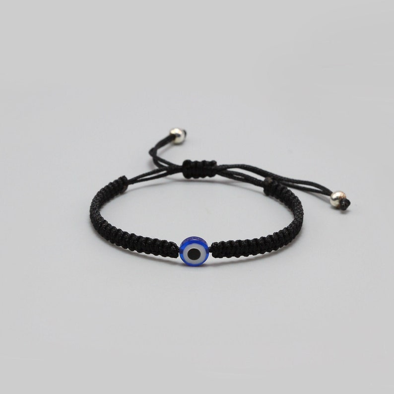 Evil eye bracelet macrame protection bracelet , mal de ojo bracelet, string bracelet, women's men's bracelet, Gift zdjęcie 1
