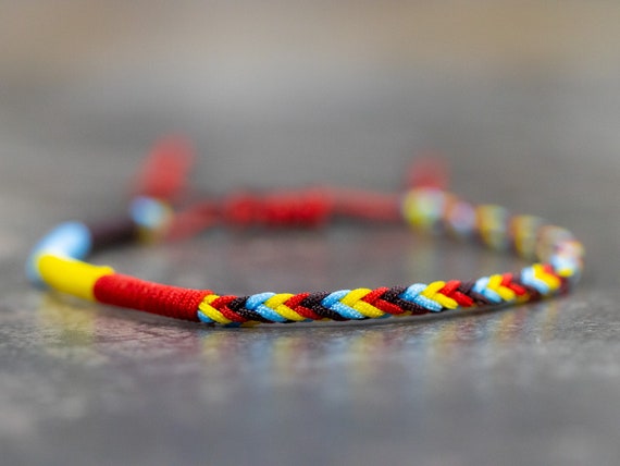Bracelet Tibétain Multicolore - Porte-Bonheur