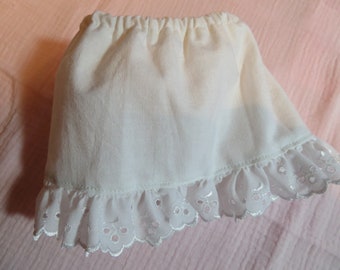 Puppenkleidung Puppenhose Unterrock Petticoat nostalgisch romantisch Spitze für  43-46 cm Puppen 18 Zoll von kramboden