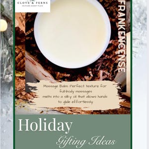Frankincense & Myrrh Balm – Aromatherapy Massage, Recovery Balm image 1