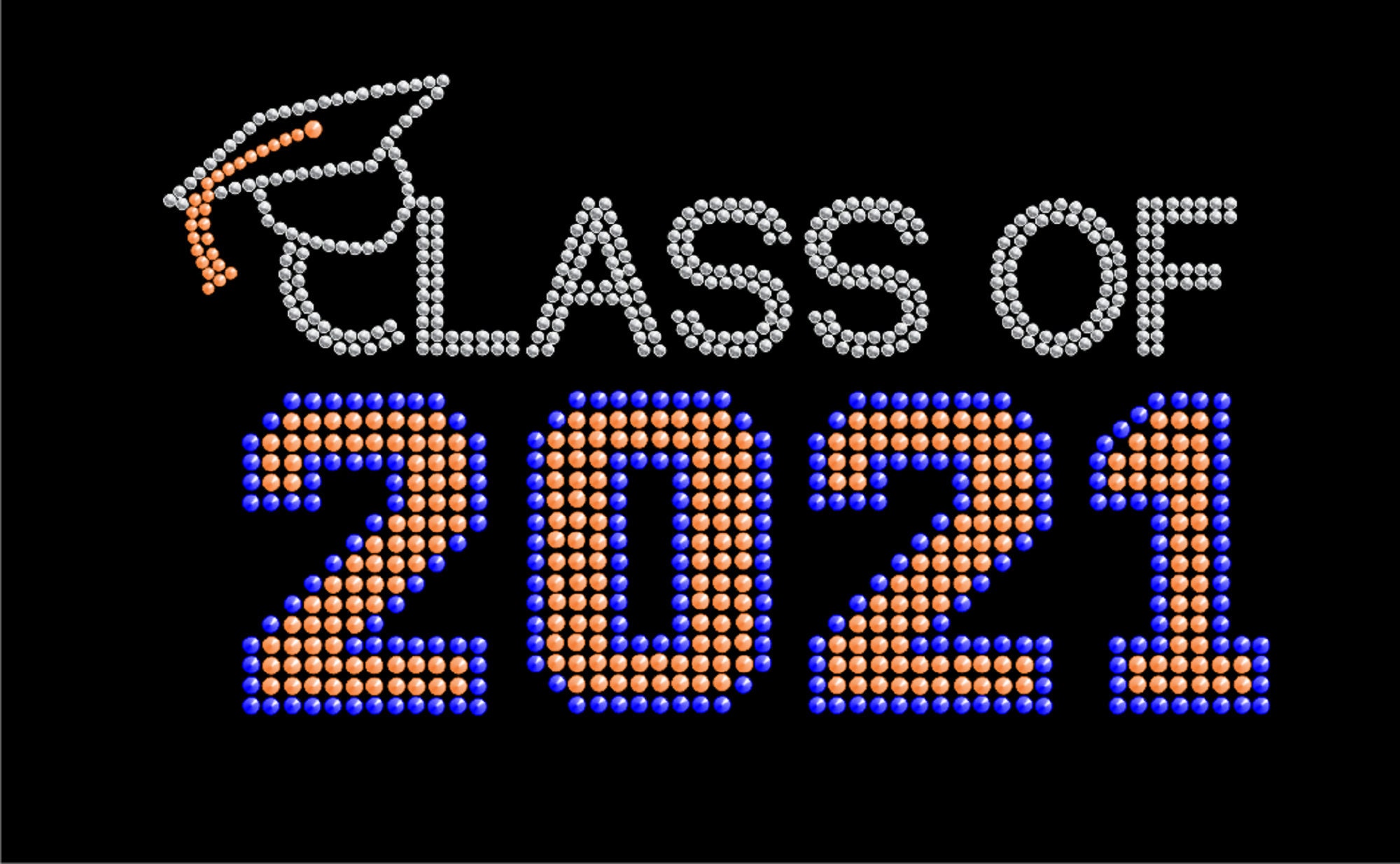Class of 2021 2022 2023 2024 Graduation Celebration Rhinestone Etsy