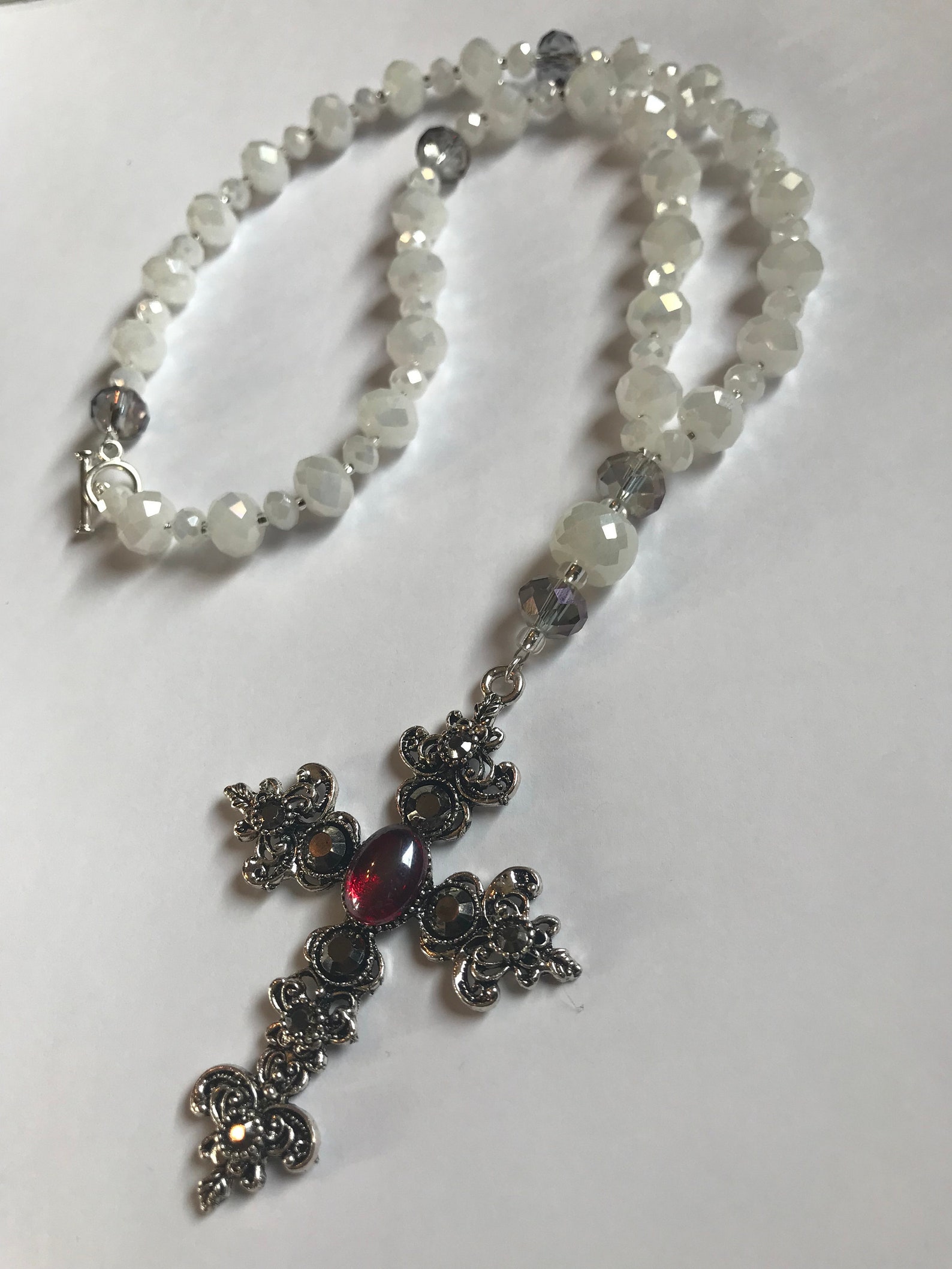 Anglican Prayer Bead NECKLACE / Christian Prayer Beads / Etsy
