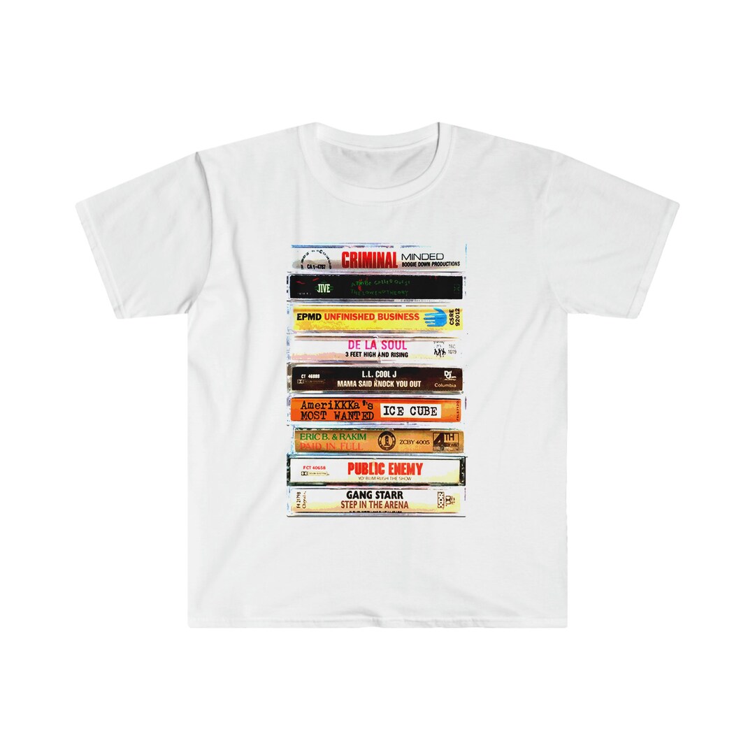 【KOOLOSET】Vintage Lettering Hip-hop Tee Old School Hip Hop Cassette T-shirt - A Nostalgic Tribute to