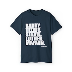 True R&B Kings - Barry White. Teddy Pendergrass. Stevie Wonder. Luther Vandross. Marvin Gaye.