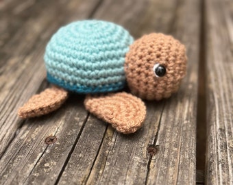 Crochet Baby Sea Turtle Amigurumi Stuffed Animal