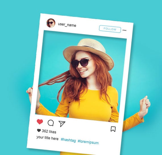 Instagram Selfie Frame Personalized Party Photo Prop Frame Etsy Ireland