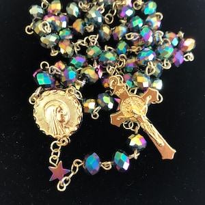 Gold Catholic Rosary~ Catholic Gift
