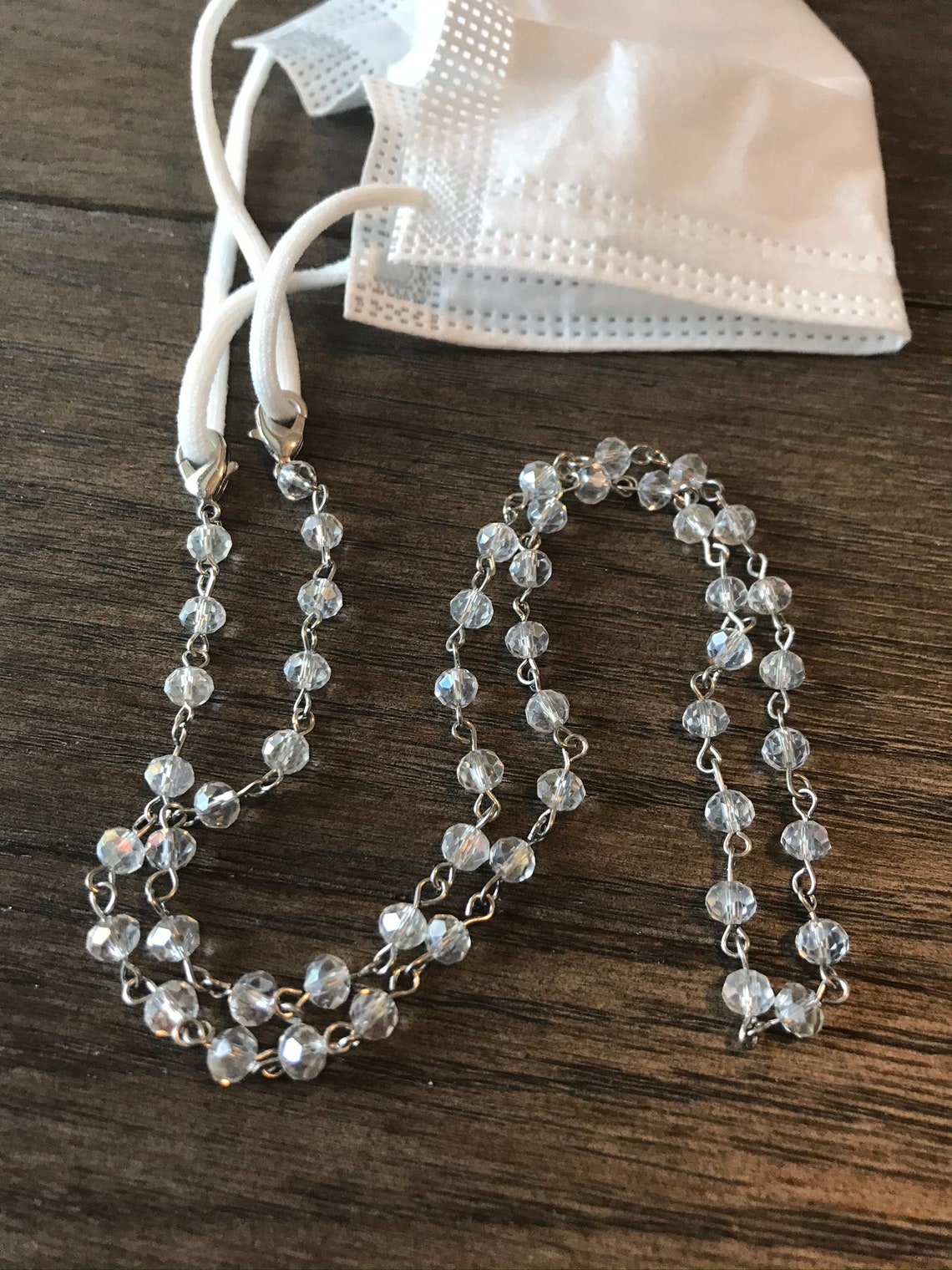 Face Mask Necklace Face Mask Chain Face Mask Holder Face Etsy