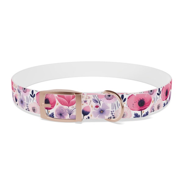 Floral Dog Collar Thermo-Elastomer Material, Dog Lover, Christmas Gift, Pet Collars Leashes, Dog, Personalized Collar, Dog Supplies