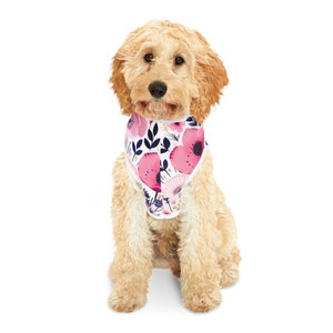 Floral Watercolors Dog Hoodie, Pet clothes, Dog Clothes, Pet Sweater, Gift for Dog Lover, Gift for Pet Owner