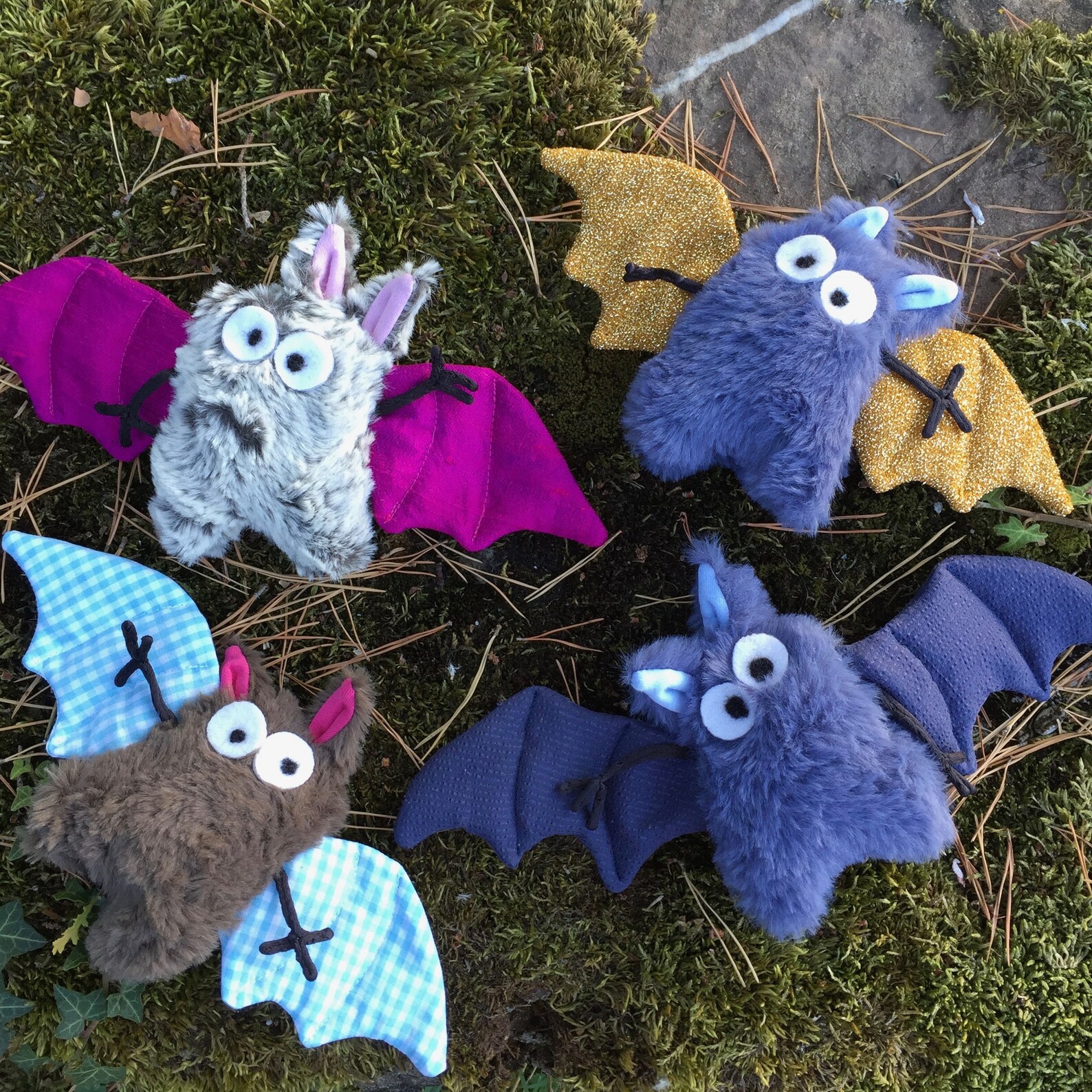 Stuffed blue bat stuffed animal sweet bat teddy bat Etsy