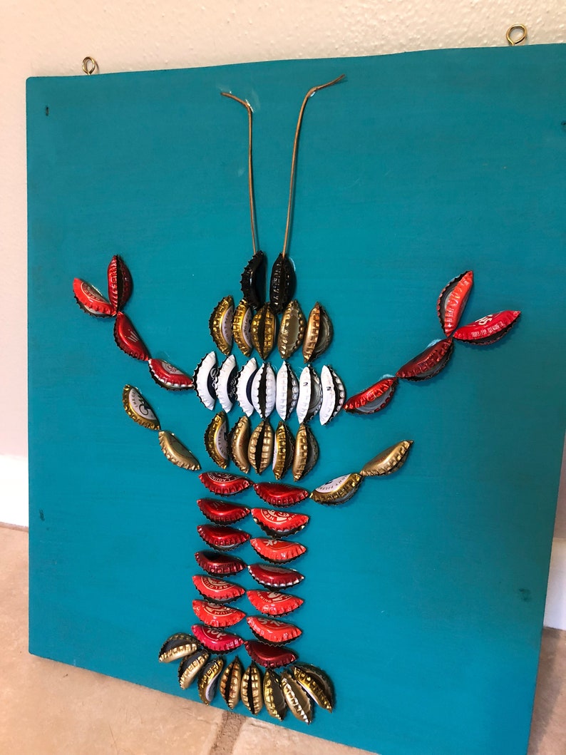 Bottle Cap Lobster Etsy