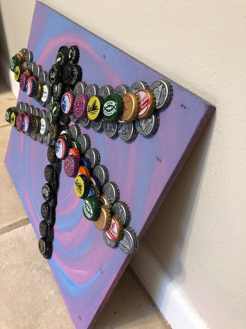 Whimsical Dragonfly Bottle Cap Art Etsy