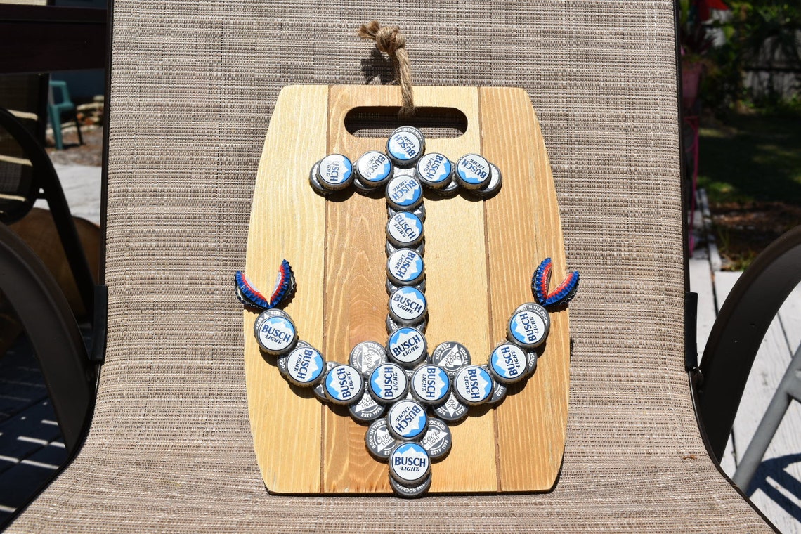 Bottle Cap Anchor Etsy