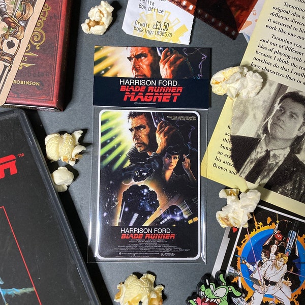 Blade Runner Fridge Magnet, Movie Poster, Fridge Magnets, Handmade, film magnet, small gift, stocking filler, Christmas, movie collectables,