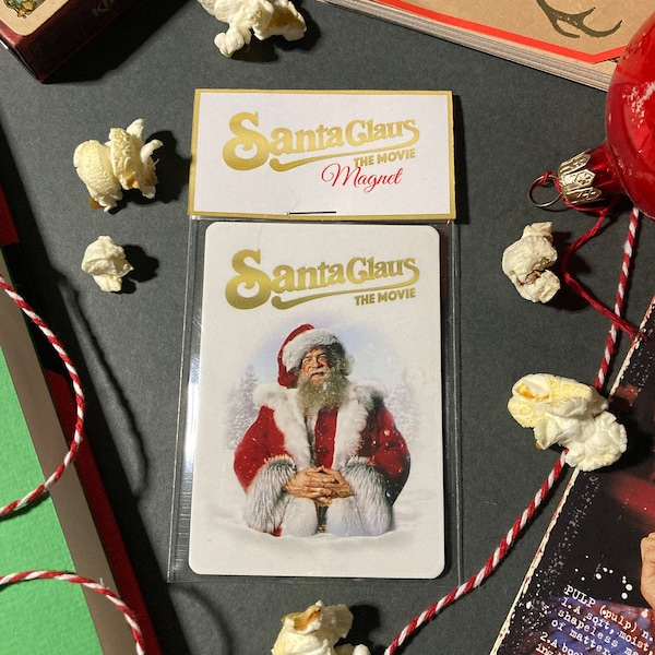 Santa Claus The Movie Fridge Magnet, Movie Poster, Fridge Magnet, Handmade, film magnet, gift, stocking filler, Christmas, movie collectable