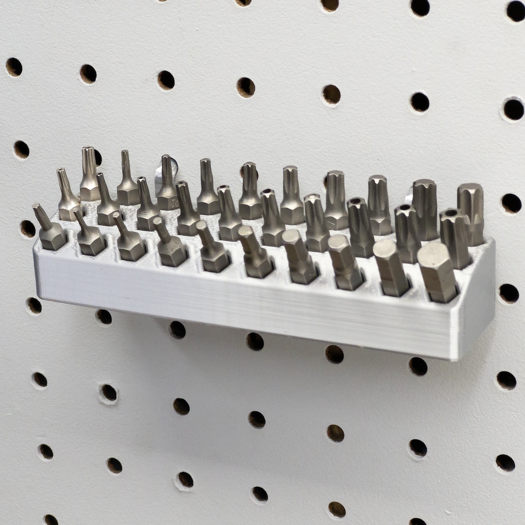 Hex Bit Holder for Pegboard, Organizer and Storage Etsy