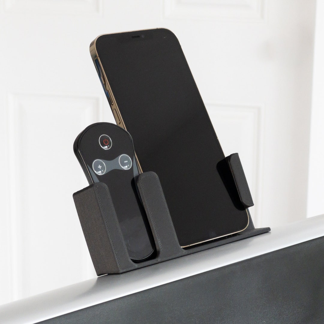 Phone Stand for Treadmill, Portrait Holder for Phone and Remote, Fits