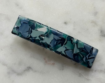 Paris hair clip in Ocean | NINIco premium French barrette cellulose acetate, mother day gift, hair accessories | FRANCE barrette