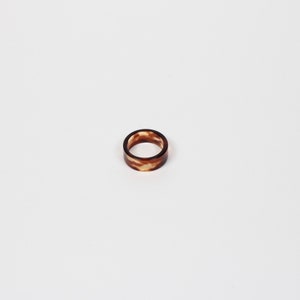 Ring in Brown, Sustainable jewelry, Thick rings, Modern jewelry, Eco friendly jewelry, Not cracking, Slow fashion gifts for her, New rings image 4