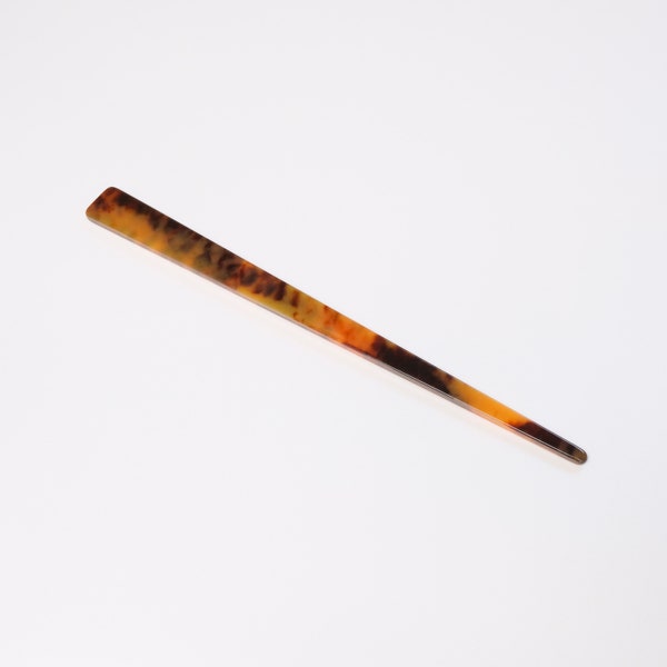 Hair stick in Pecan, Modern hair accessories, Eco jewelry, Hair accessories, Cellulose clip, Amber hair stick long hair, eco fashion