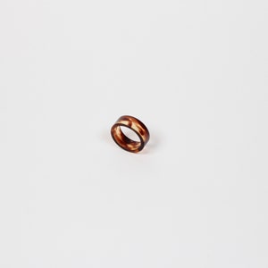 Ring in Brown, Sustainable jewelry, Thick rings, Modern jewelry, Eco friendly jewelry, Not cracking, Slow fashion gifts for her, New rings image 2