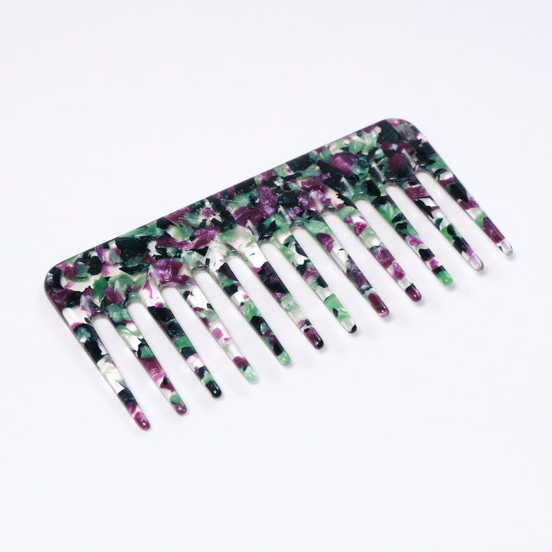 Hair comb in Juicy Grape made of cellulose acetate Mom hair accessories, Hair combs travel size, Hair beauty, Perfect mothers day gift image 2