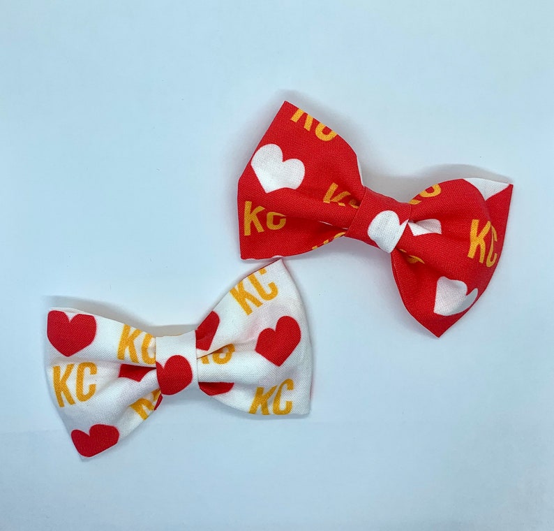 Baby Bow-Toddler Bow-Bow for Girls-Nylon Headband-Hair Clip KC Chiefs Hair Bow-Kansas City Hair Bow-Kansas City Chiefs Hair Bow