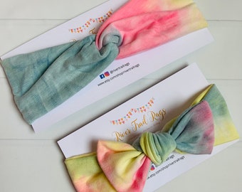 Tie Dye Headband-Tie Dye Baby Headband-Tie Dye Top Knot Headband-Tie Dye Girl’s Headband-Tie Dye Baby Headwrap-Tie Dye Adult Headband