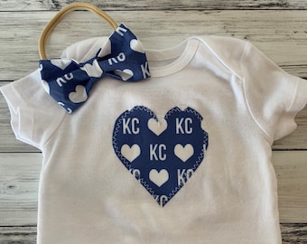 Kansas City Baby Onesie-KC Royals Onesie-Baby Gift