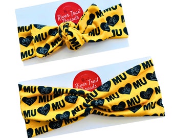 MU Headband-MU Baby Headband-MU Girls Headband-Mizzou Women's Headband