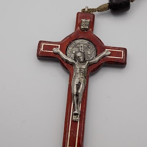 Cross relic, religious/Original/Statue of Jesus/RARE cross in Bronze/Religion/christening/birthday gift idea/Christian belief.