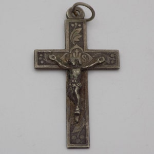 Very old pendant,19th century, religious pendant, cross pendant, medallion pendant, christening gift, vintage jewellery, gift