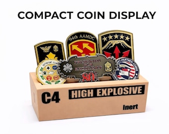 Challenge Coin Display Rack | Desk Decor Keepsake