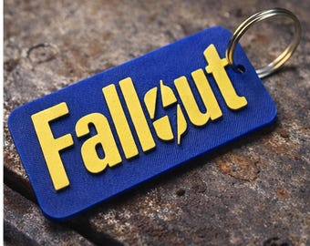 Fallout-Themed Keychain – Post-Apocalyptic Style Accessory
